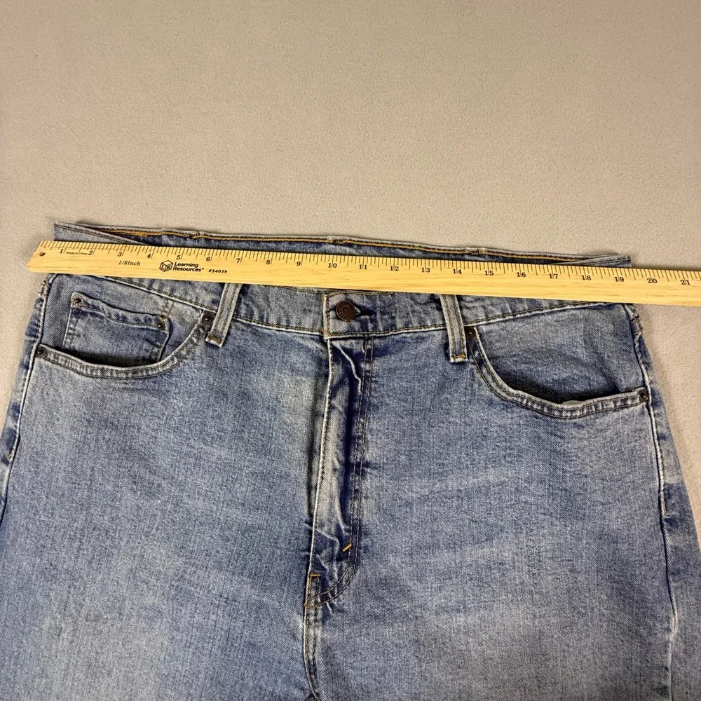 Levis 505 Regular Fit Jeans Mens 40x30 Blue Medium Wash Straight‎ Leg Denim